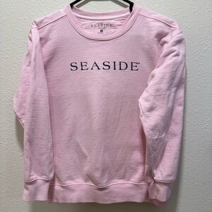 Seaside Pink Crew Neck Women's Sweater